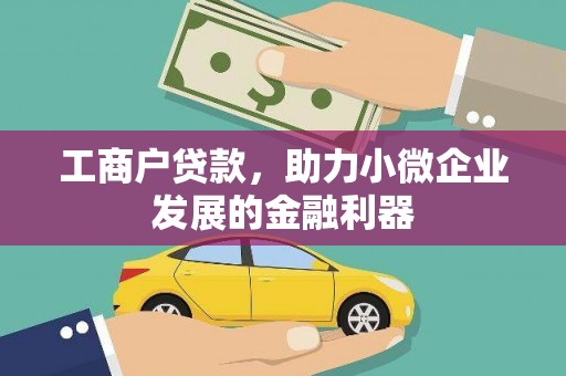 六安工商户贷款，助力小微企业发展的金融利器