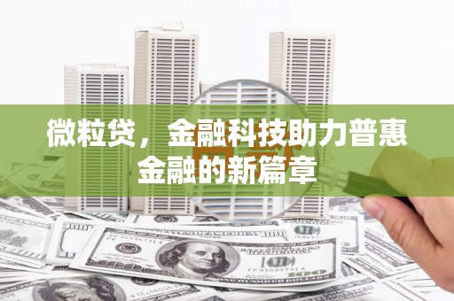 六安微粒贷，金融科技助力普惠金融的新篇章