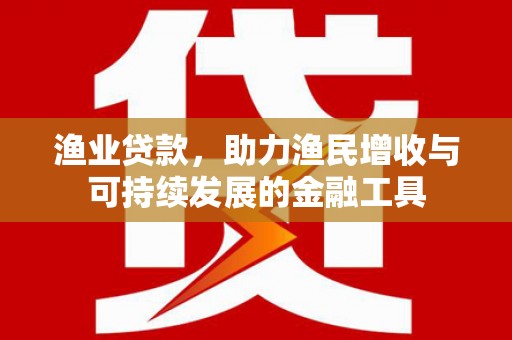 六安渔业贷款，助力渔民增收与可持续发展的金融工具