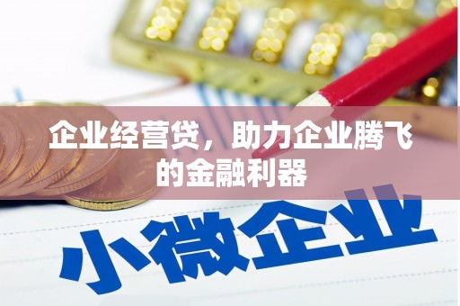 六安企业经营贷，助力企业腾飞的金融利器