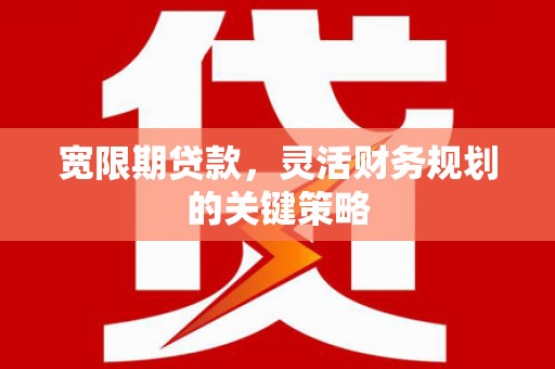 六安宽限期贷款，灵活财务规划的关键策略