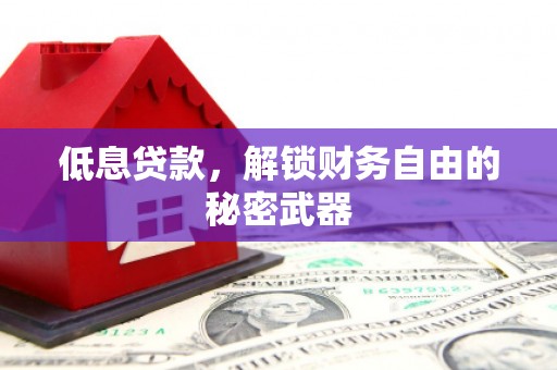 六安低息贷款，解锁财务自由的秘密武器