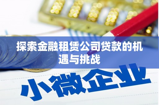 六安探索金融租赁公司贷款的机遇与挑战