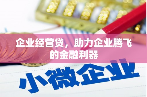 六安企业经营贷，助力企业腾飞的金融利器