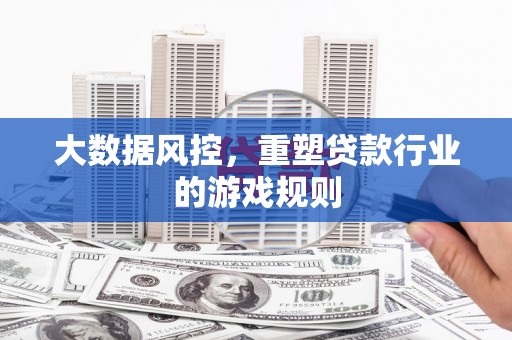 六安大数据风控，重塑贷款行业的游戏规则