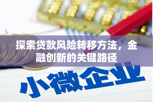 六安探索贷款风险转移方法，金融创新的关键路径