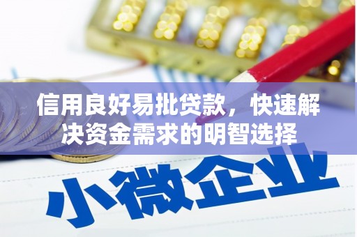 六安信用良好易批贷款，快速解决资金需求的明智选择