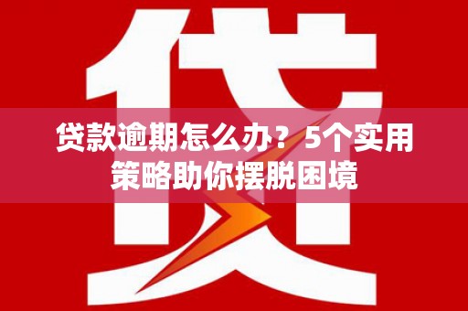 六安贷款逾期怎么办？5个实用策略助你摆脱困境