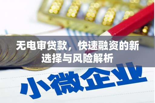 六安无电审贷款，快速融资的新选择与风险解析