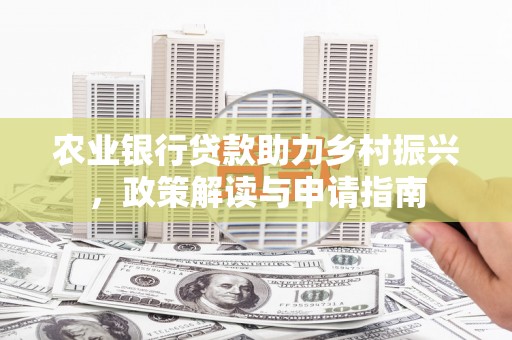 六安农业银行贷款助力乡村振兴，政策解读与申请指南