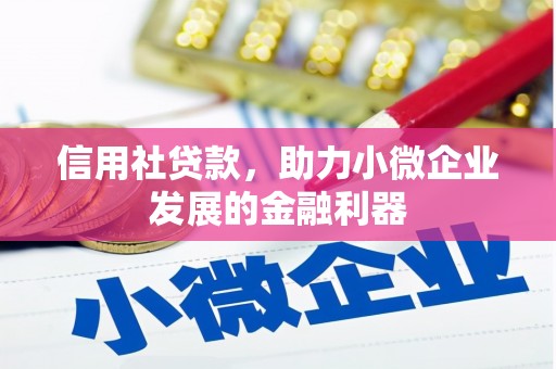 六安信用社贷款，助力小微企业发展的金融利器