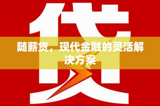 六安随薪贷，现代金融的灵活解决方案