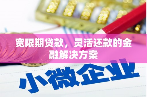 六安宽限期贷款，灵活还款的金融解决方案