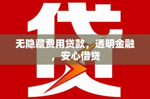 六安无隐藏费用贷款，透明金融，安心借贷
