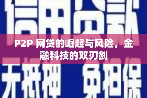 六安P2P 网贷的崛起与风险，金融科技的双刃剑