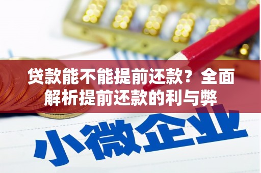 六安贷款能不能提前还款？全面解析提前还款的利与弊