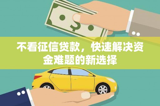 六安不看征信贷款，快速解决资金难题的新选择
