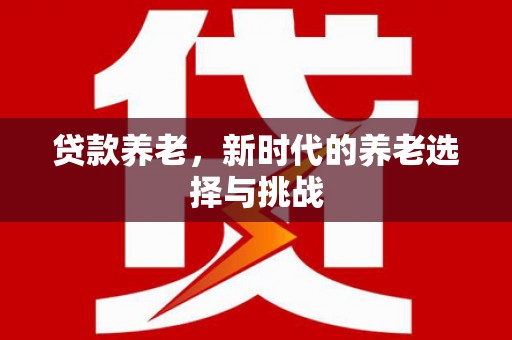 六安贷款养老，新时代的养老选择与挑战