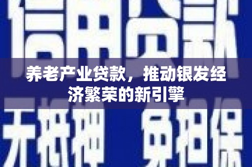 六安养老产业贷款，推动银发经济繁荣的新引擎