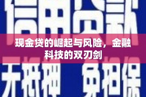 六安现金贷的崛起与风险，金融科技的双刃剑