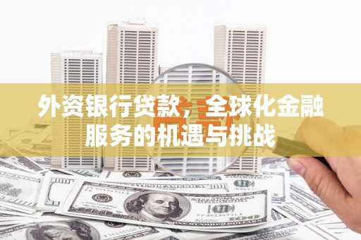 六安外资银行贷款，全球化金融服务的机遇与挑战