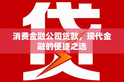六安消费金融公司贷款，现代金融的便捷之选