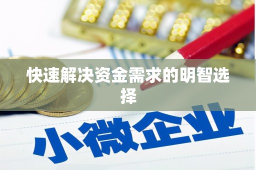 六安快速解决资金需求的明智选择