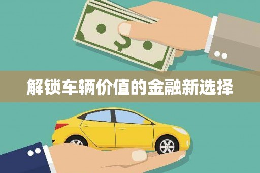 六安解锁车辆价值的金融新选择