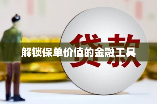 六安解锁保单价值的金融工具