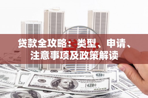 六安贷款全攻略：类型、申请、注意事项及政策解读