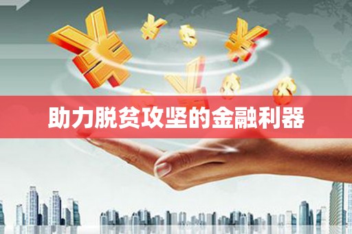 六安助力脱贫攻坚的金融利器
