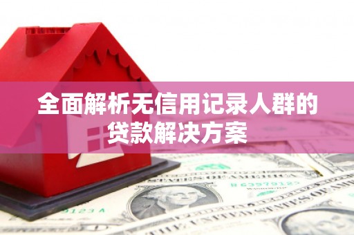 六安全面解析无信用记录人群的贷款解决方案